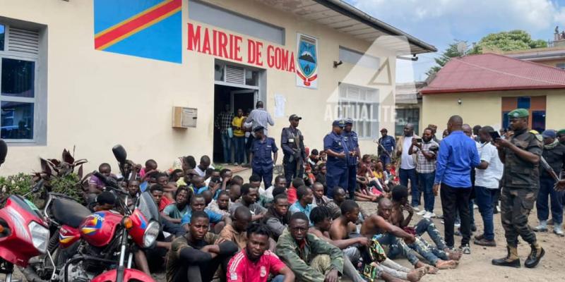 Des présumés criminels appréhendés à Goma 