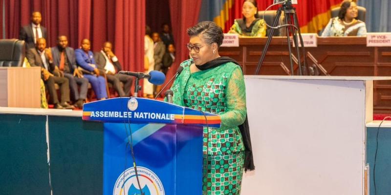 Judith Suminwa à l'Assemblée nationale