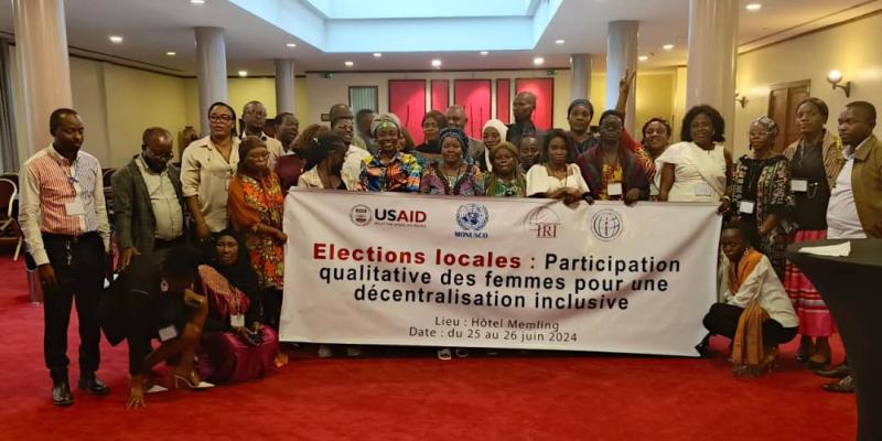 Clôture de l'atelier sur la participation qualitative des femmes pour une décentralisation inclusive aux élections locales 