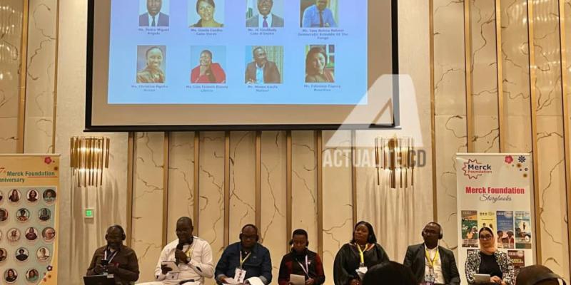 Les panélistes lors de la deuxième journée de la conférence annuelle de la Fondation Merck