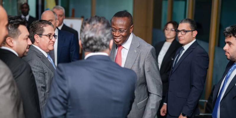 Rencontre entre le ministre Mukoko Samba et une délégation d'entrepreneurs égyptiens