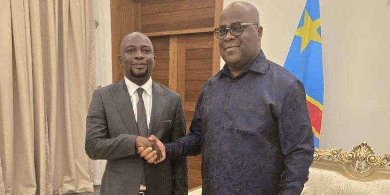 Le président de la République Félix Tshisekedi et le sénateur Jean Tshisekedi à Kananga 