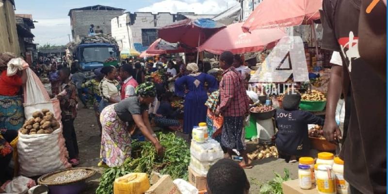 Un marché à Goma 