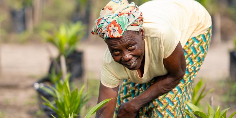 Une productrice agricole de Kisangani