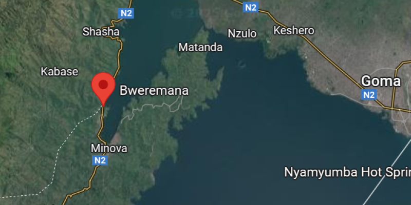 Bweremana sur la carte