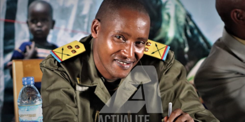 Charles Sematama, ancien officier des FARDC, actuellement un des dirigeants de la milice Twirwaneho