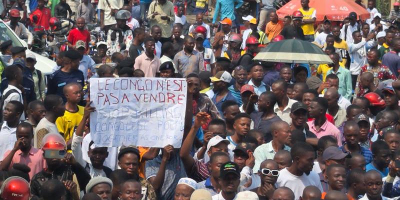 Manifestation à Kindu contre la guerre du M23 soutenu par le Rwanda