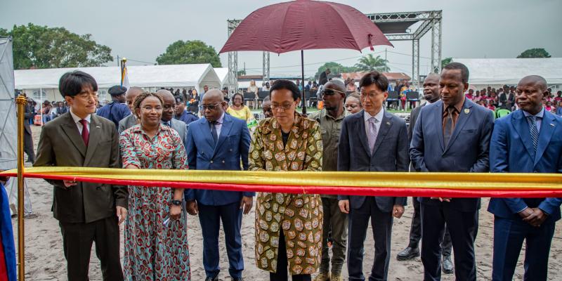 Inauguration des nouvelles infrastructures scolaires dans 11 écoles de la commune de Nsele à Kinshasa