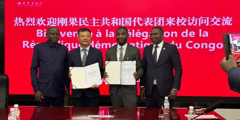 Signature en 2024 en Chine,accord d'exportation de produits congolais vers la Chine entre deux entreprises congolaises et le gouvernement Chinois