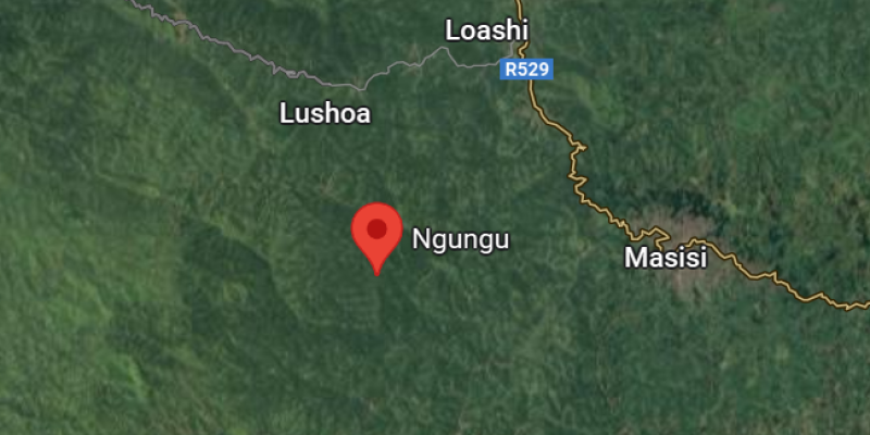 Ngungu sur la carte de Masisi