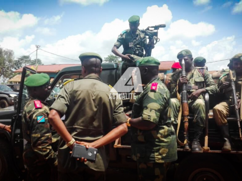 Les FARDC en opération à BENI (Photo ACTUALITE.CD)