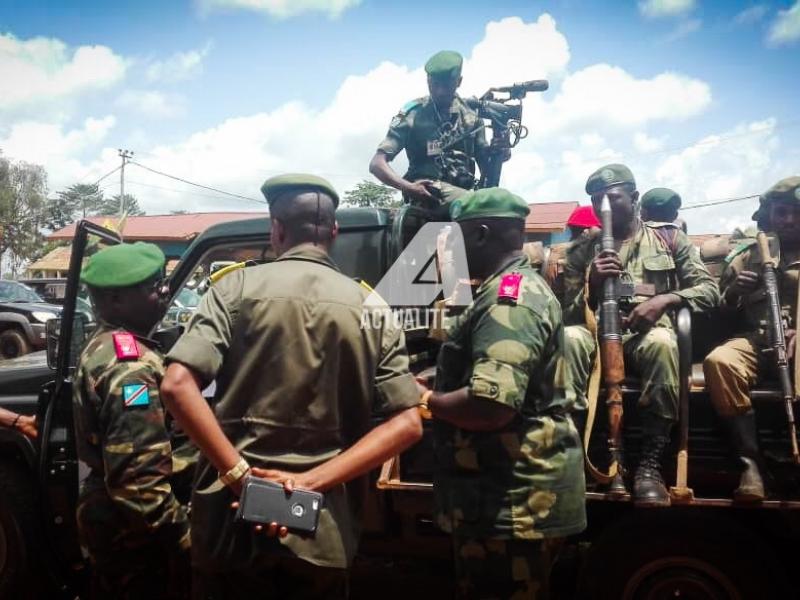 Les officiers supérieurs des FARDC en mission à Beni (Photo Yassin Kombi/ACTUALITE.CD)