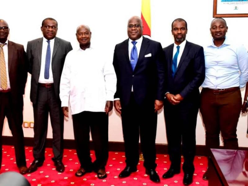 Félix Tshisekedi en Ouganda