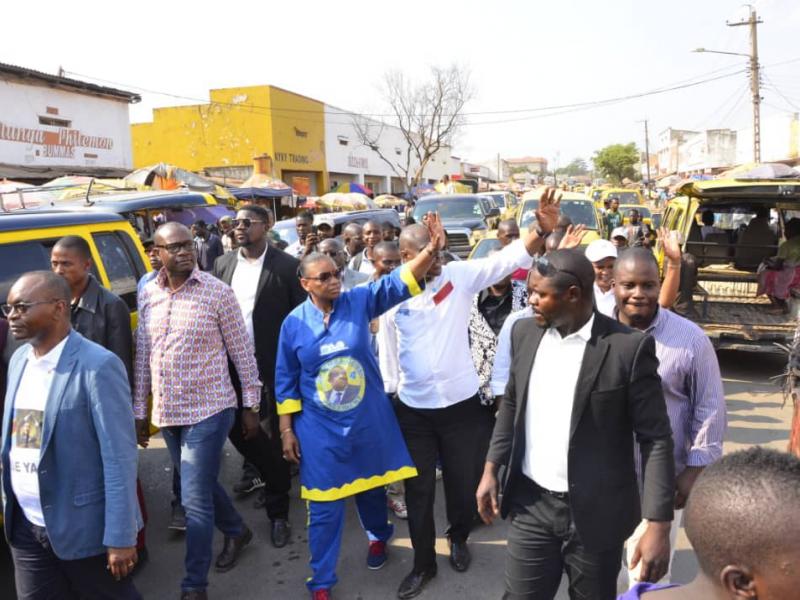 Des opposants au marché de Lubumbashi 