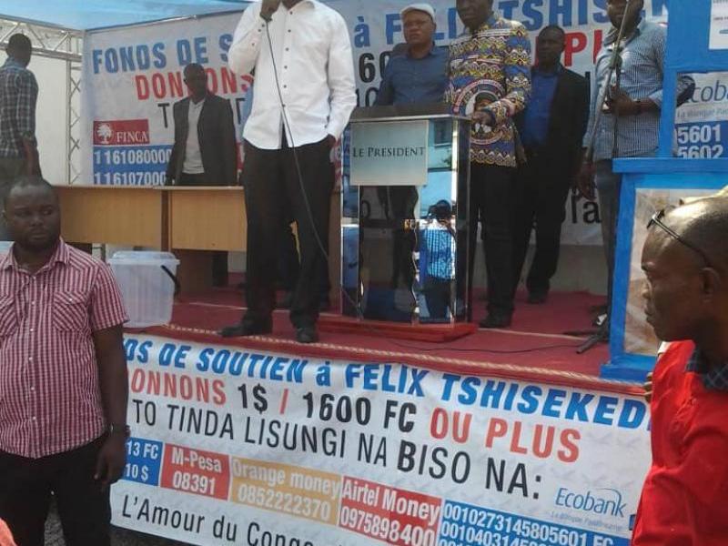 Lancement à Kinshasa de la collecte de fonds pour la campagne de F. Tshisekedi (Photo ACTUALITE.CD) 