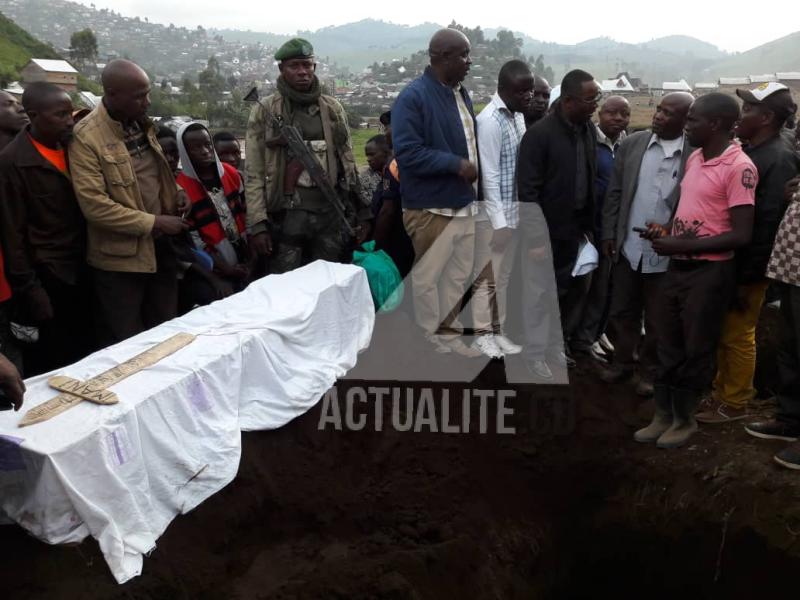 Obsèques des victimes de Rubaya (Photo ACTUALITE.CD)