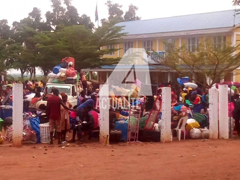 Arrivée des congolais venus d'Angola à Kamako (Photo ACTUALITE.CD)