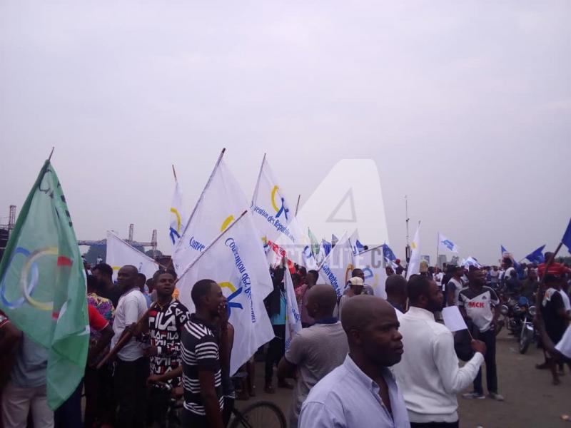 Meeting de l'opposition à Kinshasa (Photo ACTUALITE.CD)