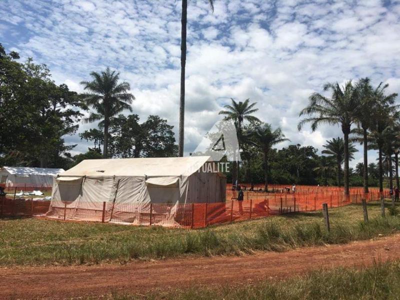 Centre de traitement d'Ebola à 15Km de Mbandaka (Ph.ACTUALITE.CD)