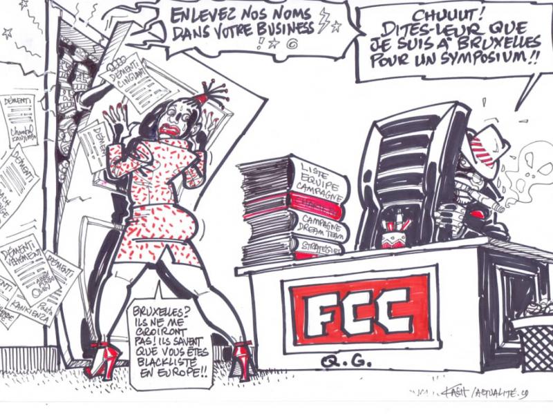 Caricature ACTUALITE.CD réalisée par Kash