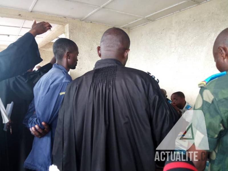 Procès du policier qui a tué par balle une fille de 14 ans au quartier Kyeshero ouvert au tribunal militaire de Goma/Ph Jonathan Kombi ACTUALITE.CD