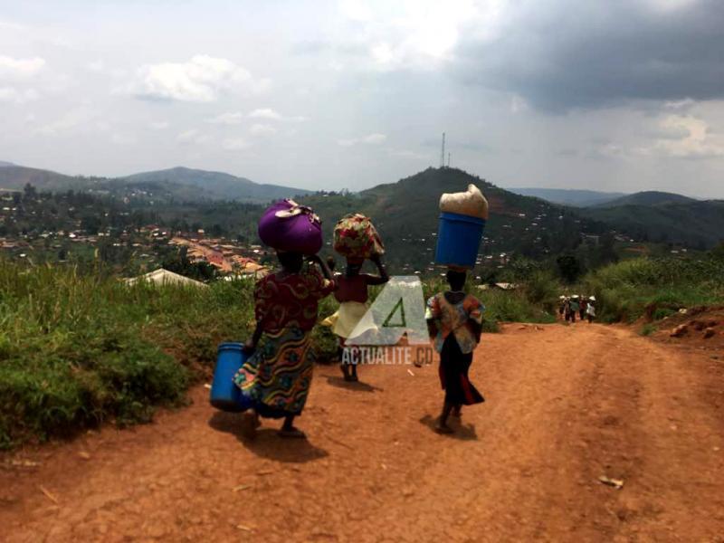 Les déplacés de Djugu se dirigent vers Bunia/Ph ACTUALITE.CD