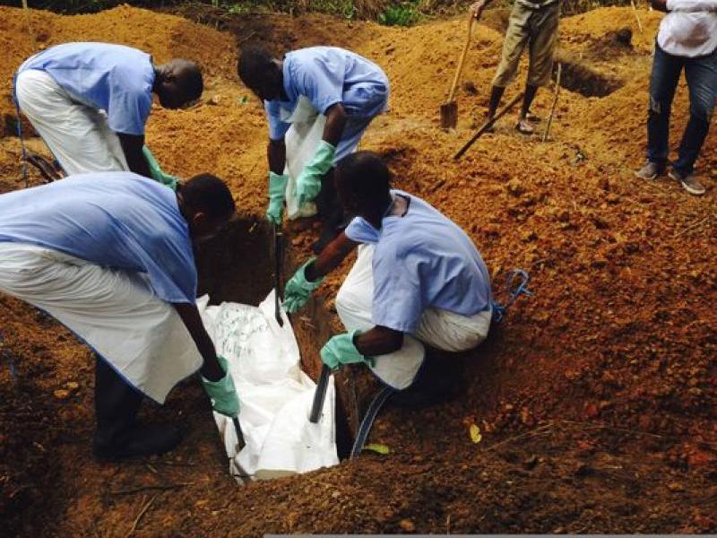 Enterrement d'un malade d'Ebola / DR 