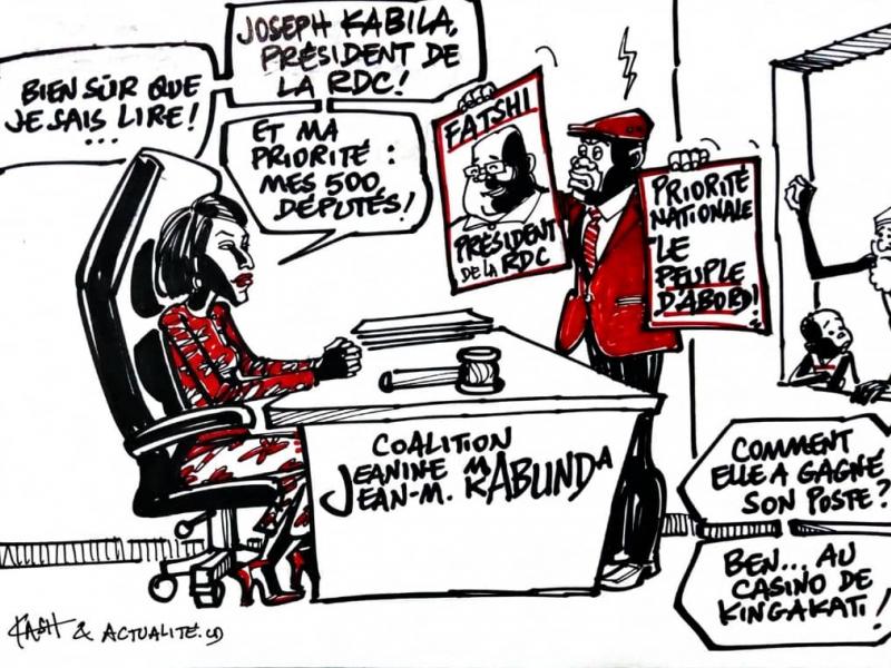 Caricature ACTUALITE.CD réalisée par Kash