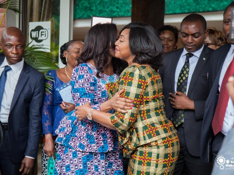 Denise Nyakeru Tshisekedi (Première dame de la RDC) et Nicole Sulu (fondatrice du Sultani Makutano)