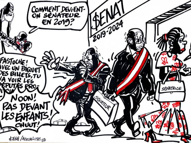 Caricature ACTUALITE.CD réalisée par Kash