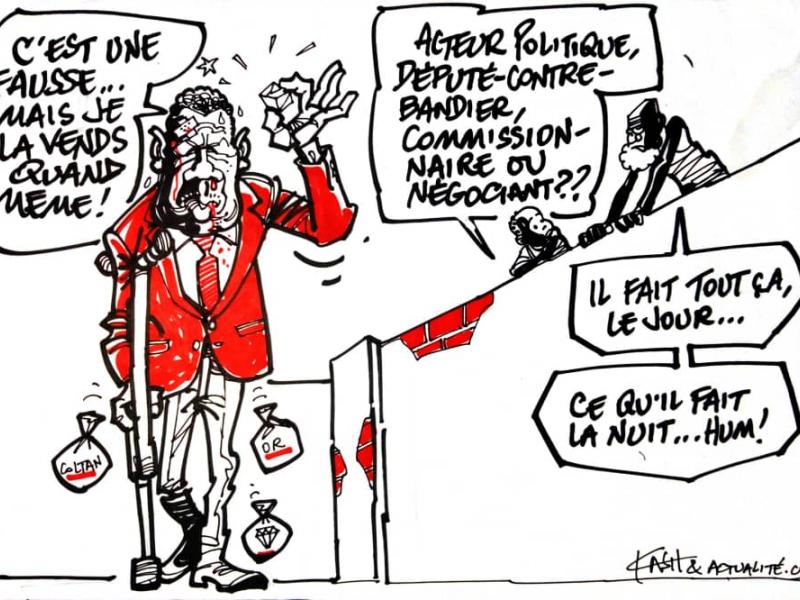 Caricature ACTUALITE.CD réalisée par Kash