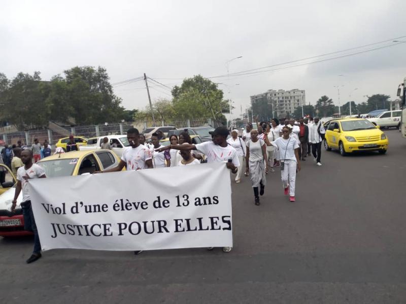 Viol de la mineure: marche de solidarité