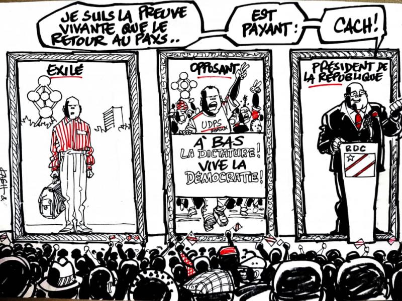 Caricature ACTUALITE.CD réalisée par Kash