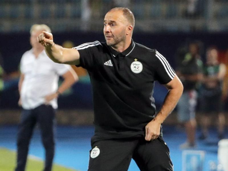 Djamel Belmadi, le sélectionneur national de l’Algérie en conférence de presse d’avant-match. 