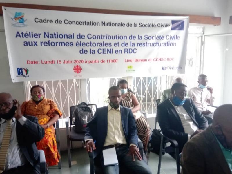 Le cadre de concertation nationale de la société civile lors de son atelier du 15 juin