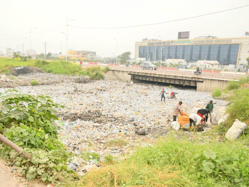 Rivière Kalamu à Limete/Kinshasa