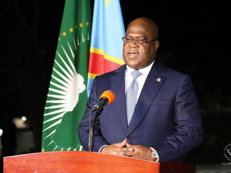 Le président Félix Tshisekedi lors de son discours à la nation à l'occasion du 60e anniversaire de l'indépendance de la RDC/Ph Présidence