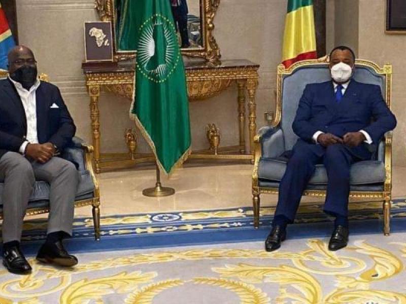 Félix Tshisekedi et Denis Sassou à Brazzaville/Ph Présidence