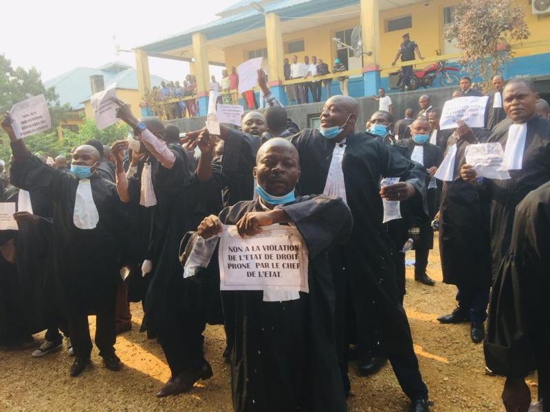 Marches des avocats à Kindu