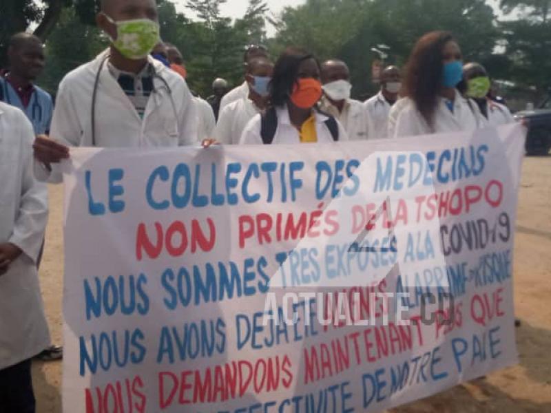 Marche des médecins à Kisangani/Ph ACTUALITE.CD