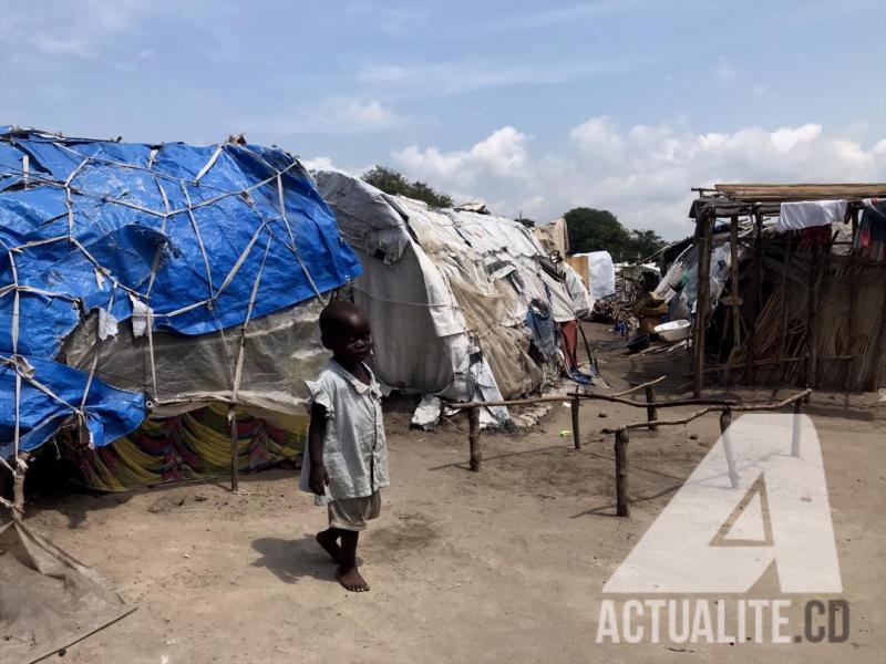 Enfant dans un camp des refugiés. Ph/Actualite.cd 