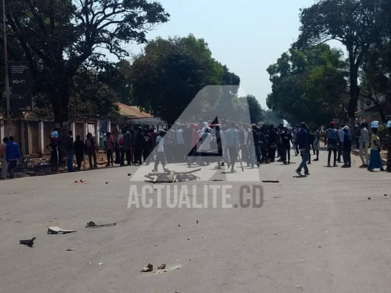 Accrochage entre militants UDPS et PPRD à Lubumbashi. Ph. ACTUALITE.CD