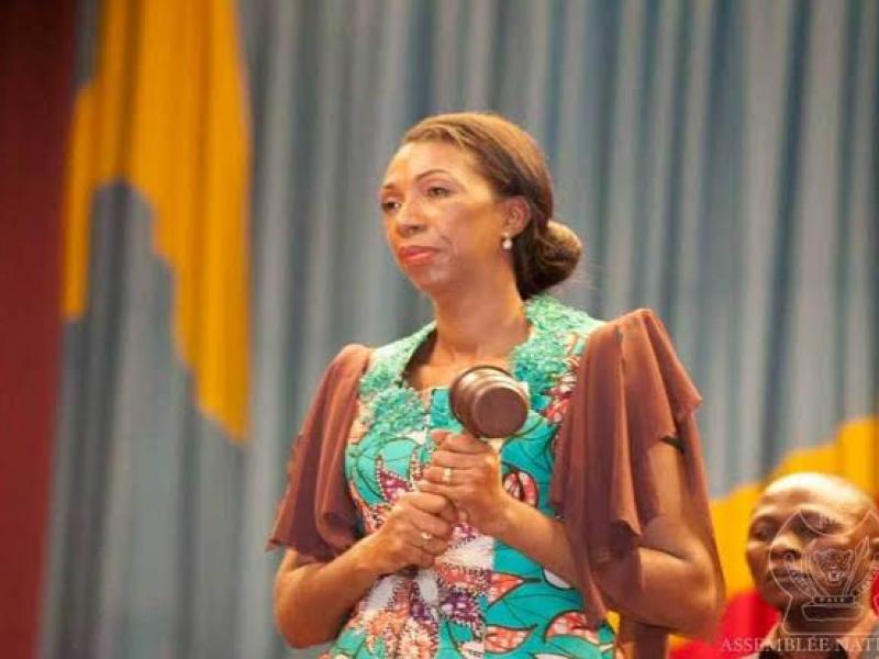 La présidente de l'Assemblée nationale, Jeanine Mabunda. Photo droits tiers