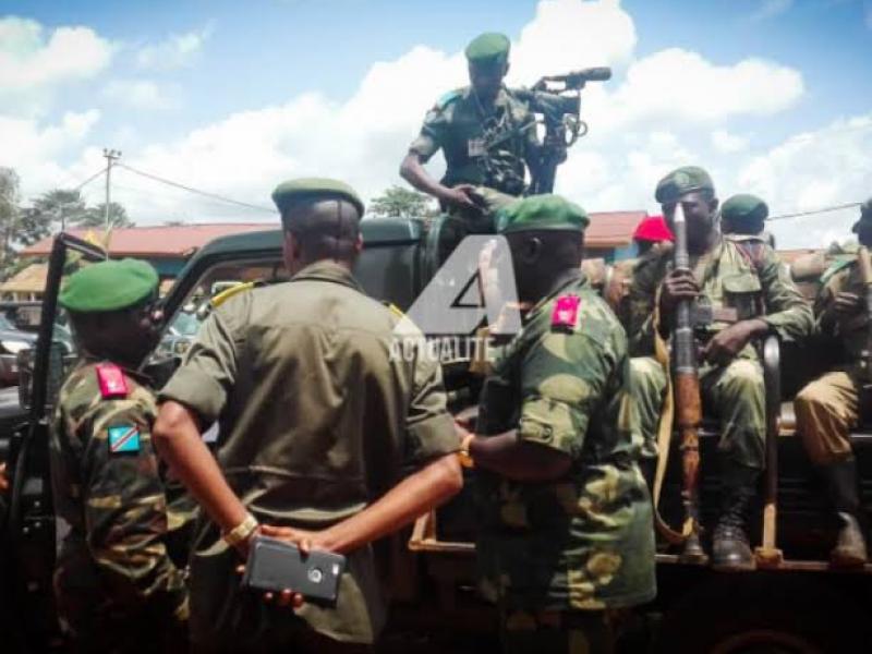 Les militaires FARDC à l'est du pays. Photo ACTUALITE.CD.