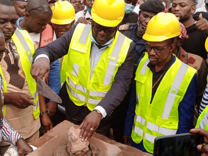 Début des travaux de la construction du nouveau bâtiment du secteur de Bapende au Kasaï/Ph. droits tiers 