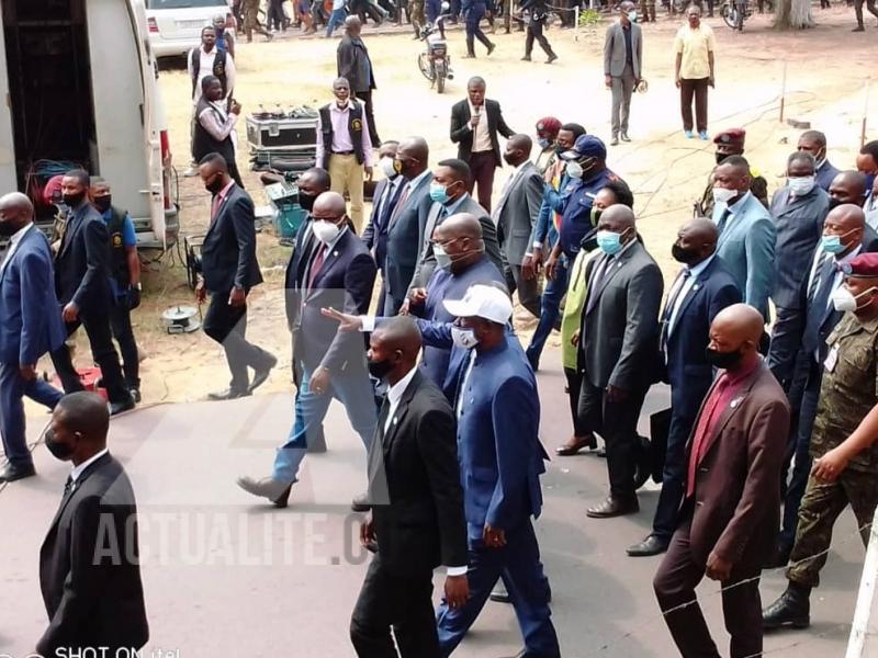 Félix Tshisekedi en visite à l'UNIKIN/Ph. ACTUALITE.CD de Ivan Kasongo