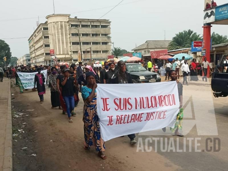 La marche de LUCHA et plusieurs associations des victimes des massacres du Kasaï/Ph. ACTUALITE.CD 