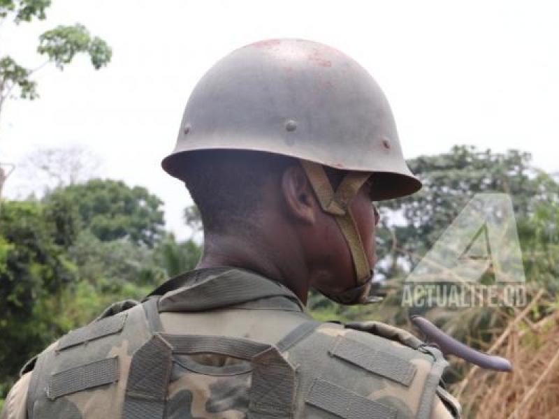 Un militaire au front contre ADF à Beni/Ph ACTUALITE.CD