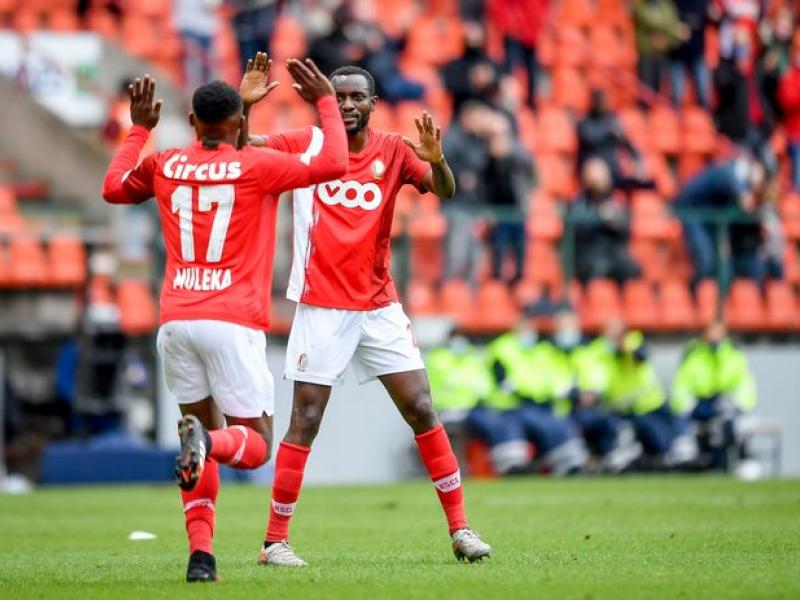 Jackson Muleka et Merveille Bope lors du match Standard-Zulte Waregem (2-2)