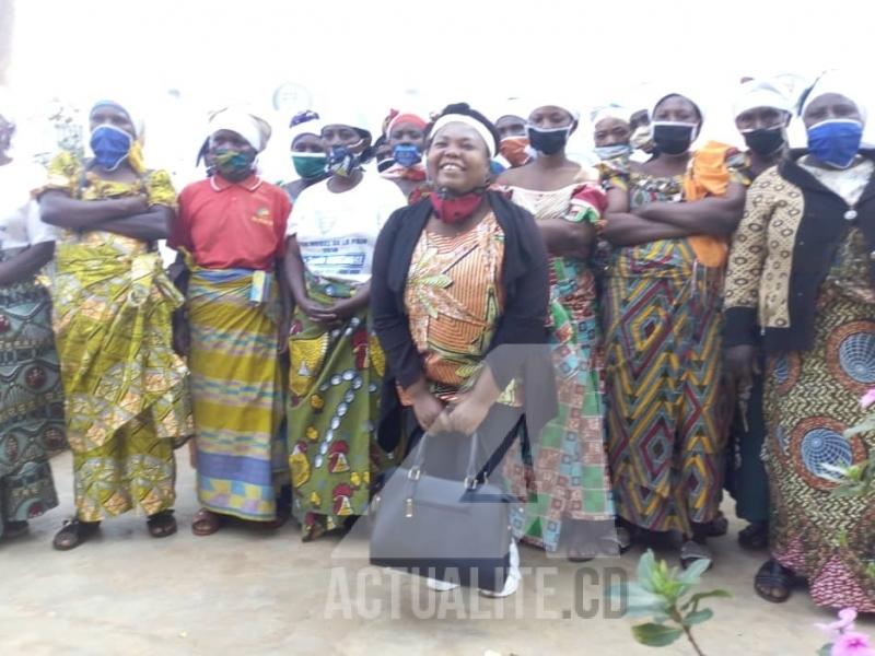 Les femmes rassemblées à l’hôpital Panzi pour dénoncer les menaces de mort contre Dr Denis Mukwege/Ph ACTUALITE.CD